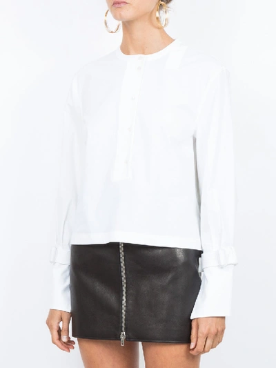 Shop Proenza Schouler Long-sleeve Cropped Shirt White