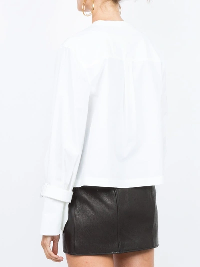 Shop Proenza Schouler Long-sleeve Cropped Shirt White