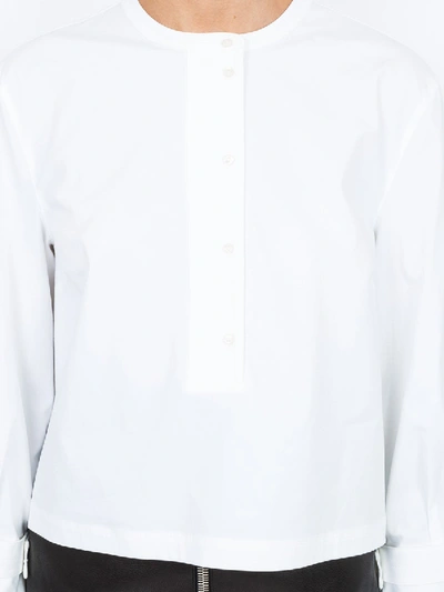 Shop Proenza Schouler Long-sleeve Cropped Shirt White