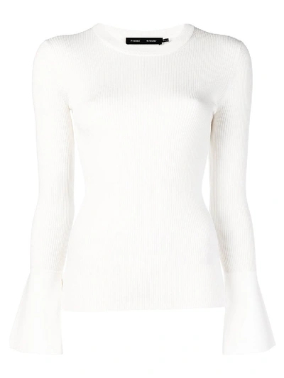 Shop Proenza Schouler Long Sleeve Crewneck Pale Nude In Neutral