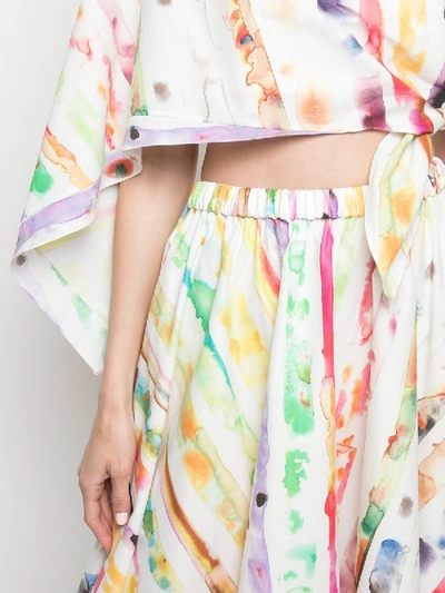 Shop Rosie Assoulin Trangle Dress Multicolor