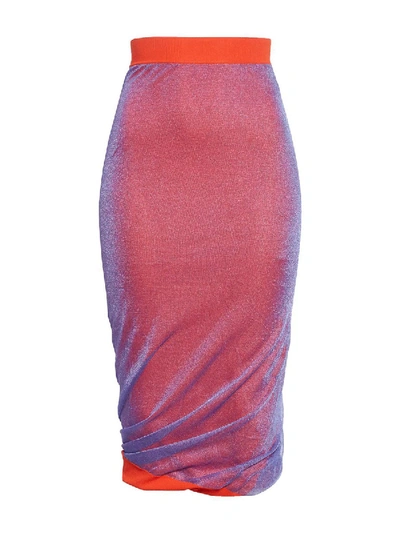 Shop Atlein Pencil Knitted Dress In Pink