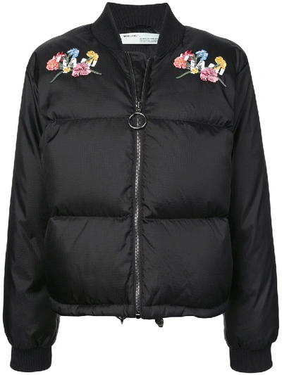 Off-white Black Ripstop Down Bomber Jacket