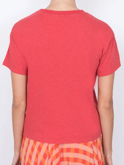 Shop Lhd Print Logo T-shirt In Red