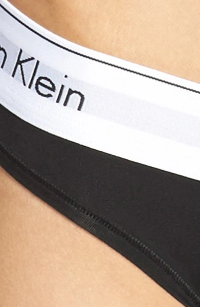 Shop Calvin Klein 'modern Cotton Collection' Cotton Blend Bikini In Black