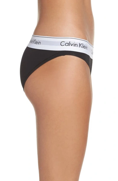 Shop Calvin Klein 'modern Cotton Collection' Cotton Blend Bikini In Black