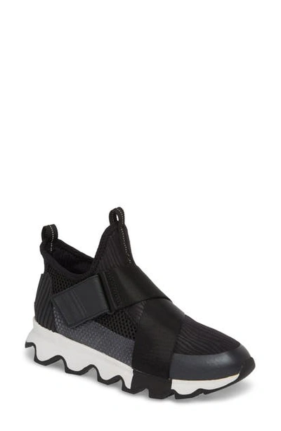 Shop Sorel Kinetic Sneak High Top Sneaker In Black/ White