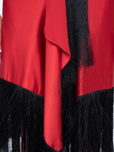 Shop Marques' Almeida Fringed Asymmetric Skirt
