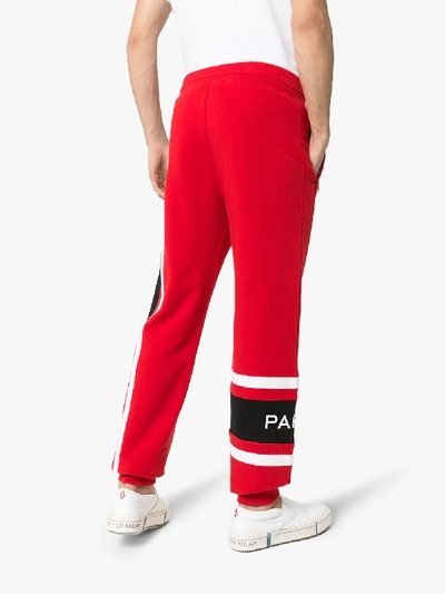 Shop Givenchy Logo Embroidered Sweatpants In Red