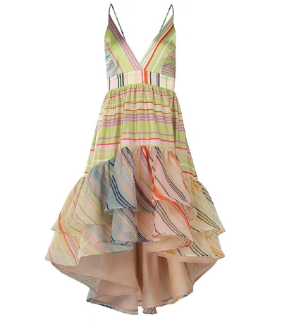 Shop Silvia Tcherassi Brianna Dress In Summer Stripes In Multi