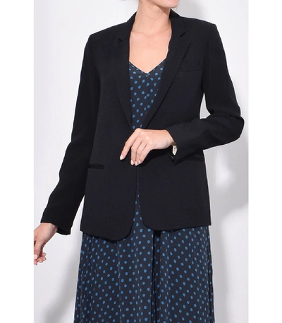 Shop Forte Forte Viscose Crepe Enverssatin Jacket In Nero In Black