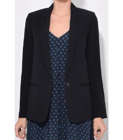 Shop Forte Forte Viscose Crepe Enverssatin Jacket In Nero In Black