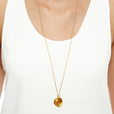 Shop Ottoman Hands Leo Zodiac Necklace With Citrine Charm