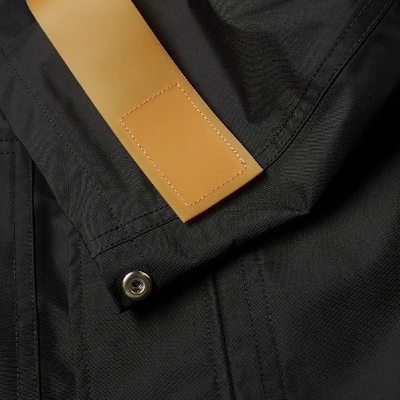 Shop Helmut Lang Tech Zip Through Hooded Jacket In Black
