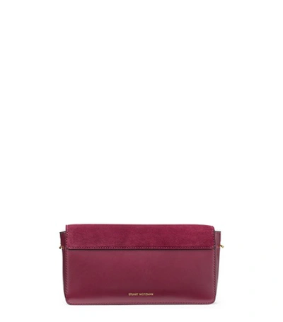 Shop Stuart Weitzman Gracie Shoulder In Cranberry Suede