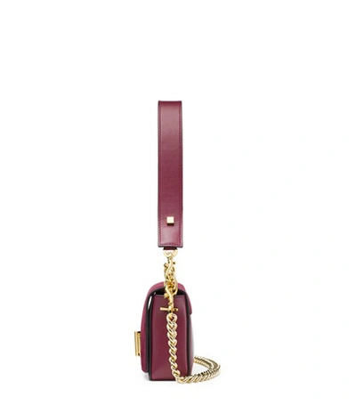 Shop Stuart Weitzman Gracie Shoulder In Cranberry Suede