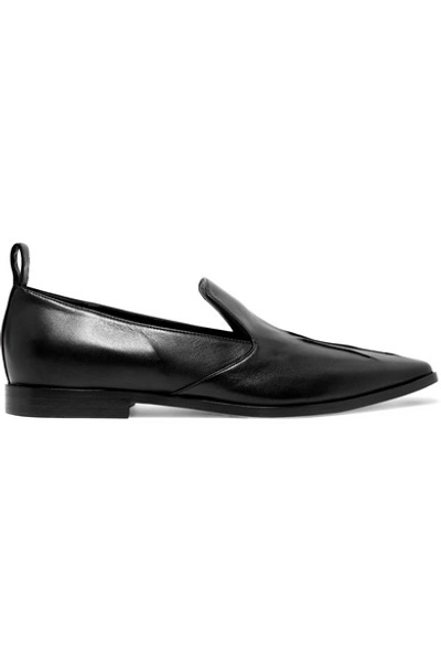 Shop Dries Van Noten Leather Loafers In Black