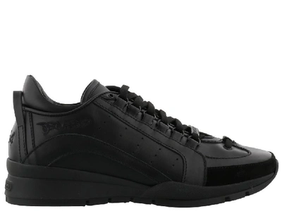 Shop Dsquared2 551 Low Top Sneakers In Black