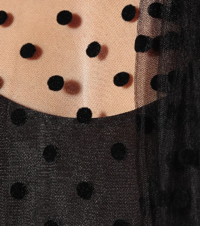 Shop Costarellos Polka-dot Blouse In Black