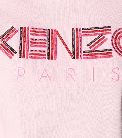 Shop Kenzo Logo Cotton-jersey T-shirt In Pink