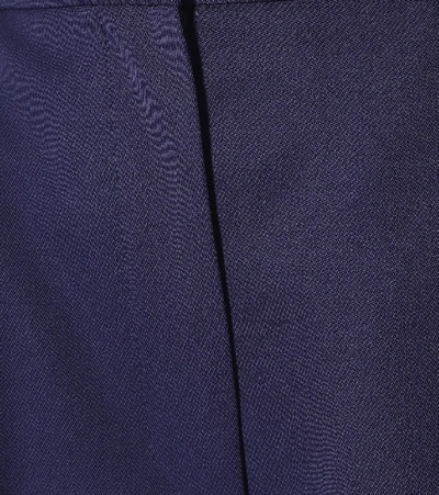 Shop Alexander Mcqueen Wool Shorts In Blue