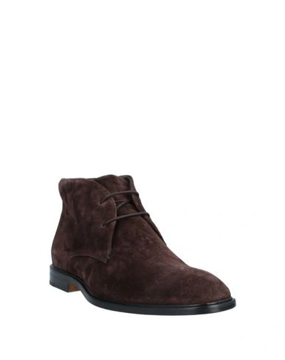 Shop Tod's Ankle Boots In Dark Brown