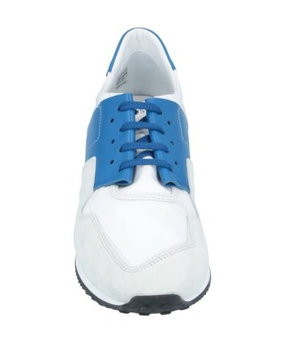 Shop Tod's Man Sneakers Blue Size 8 Soft Leather, Textile Fibers