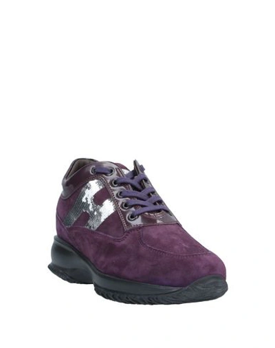 Shop Hogan Sneakers In Purple