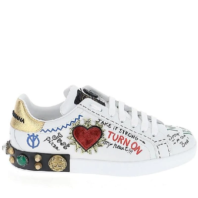 Shop Dolce & Gabbana Portofino Sneakers In Multi