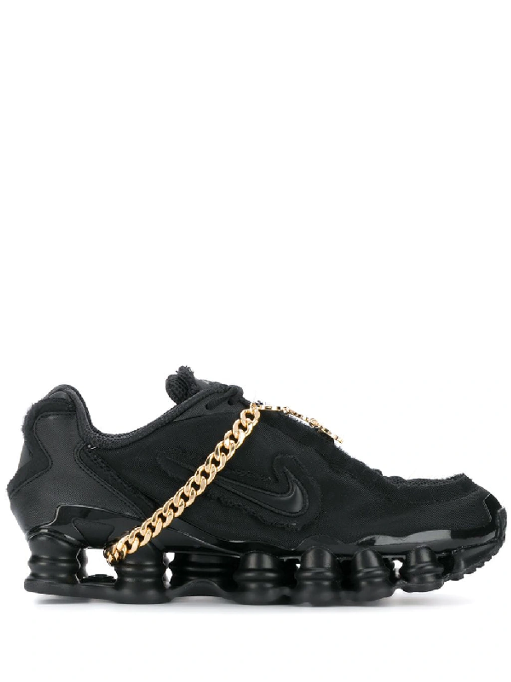 Cdg nike shox black best sale