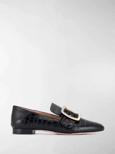 Shop Bally Janelle Loafers In Black