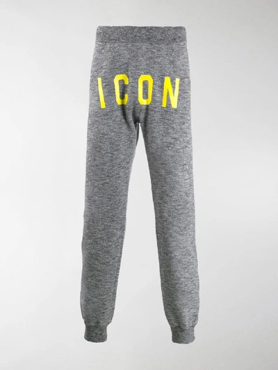 Shop Dsquared2 Icons Track Pants In Grey