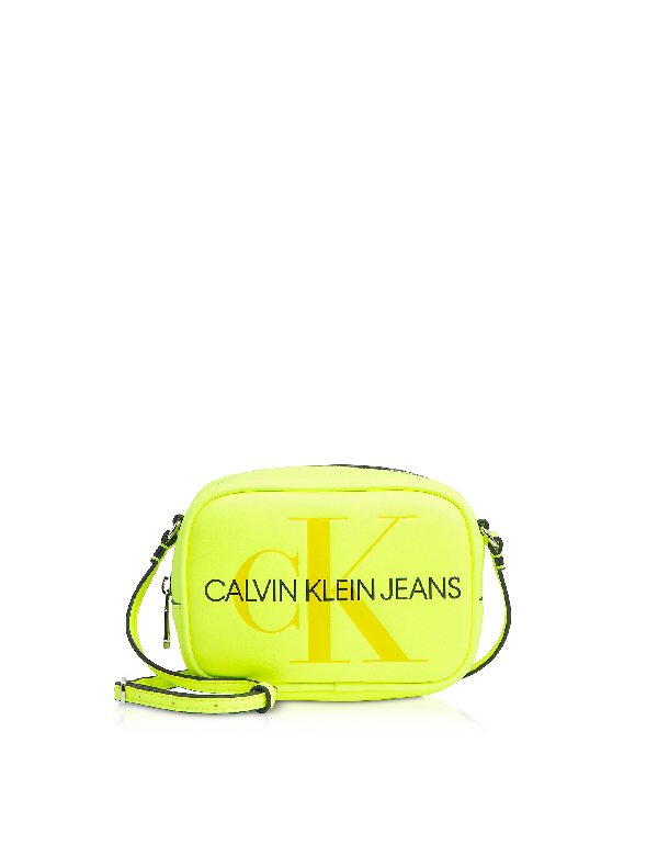 calvin klein sculpted monogram camera bag