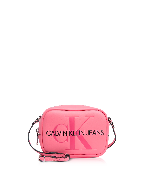 calvin klein sculpted monogram camera bag