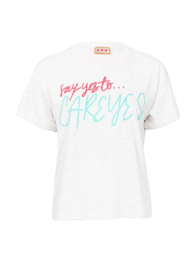 Shop Lhd Say Yes To Careyes T-shirt In White