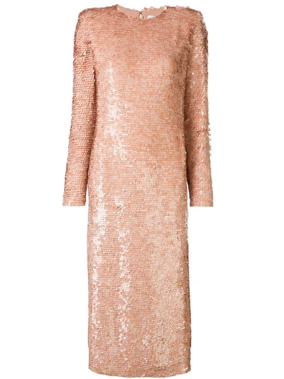 Shop Givenchy Sequined Midi Dress