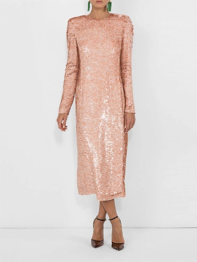 Shop Givenchy Sequined Midi Dress