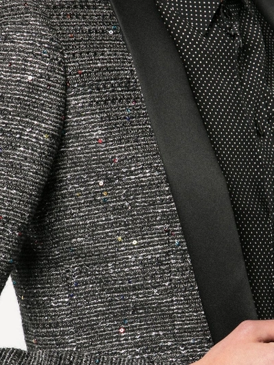 Shop Saint Laurent Tweed Blazer