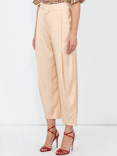 Shop Chloé High Waisted Trousers In Neutral