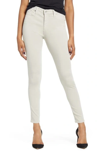 Shop Ag Farrah High Waist Ankle Skinny Jeans In Pale Smoke