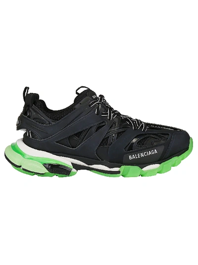 Shop Balenciaga Track Sneakers In Black/glow