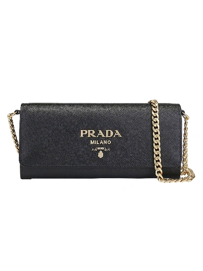 Shop Prada Saffiano Lux Handbag In Nero