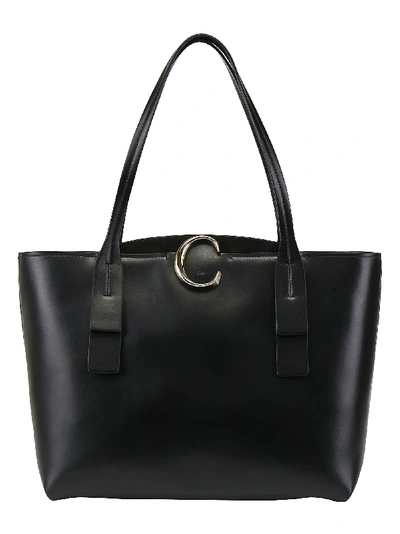 Shop Chloé Chloè Medium Tote Bag In Black