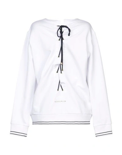 Shop Blugirl Folies Blugirl Blumarine Woman Sweatshirt White Size 8 Cotton, Elastane