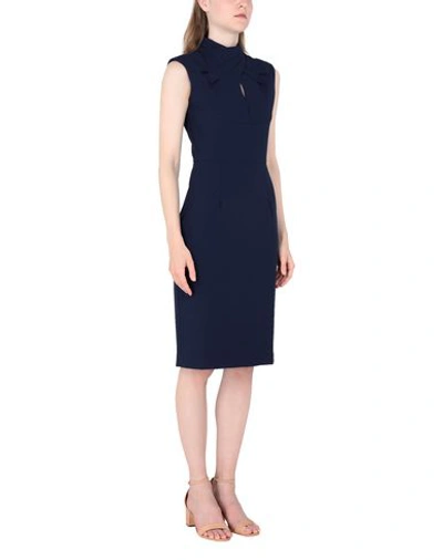 Shop Ivy & Oak Knee-length Dresses In Dark Blue