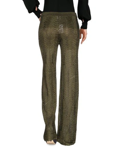 Shop M Missoni Casual Pants In Green