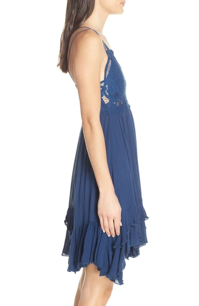 Shop Free People Intimately Fp Adella Frilled Chemise In Blue