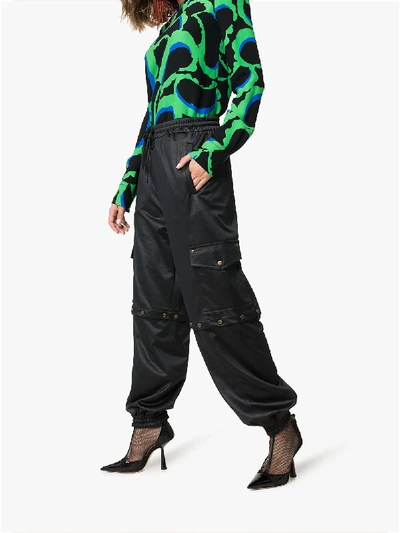 Shop Gucci Technical Track Trousers In Black