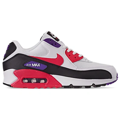 Shop Nike Men's Air Max 90 Essential Casual Shoes In White