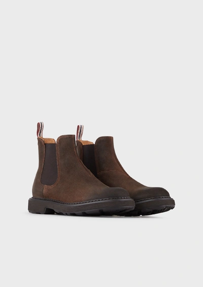 Shop Emporio Armani Boots - Item 11747027 In Dark Brown